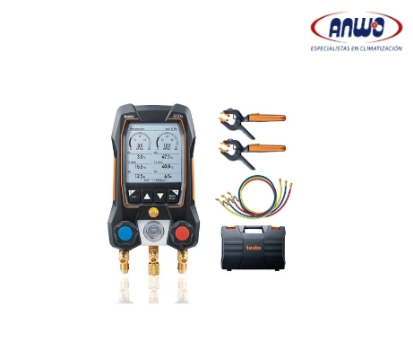 MANIFOLD SMART CON SENSORES INALAMBRICOS DE TEMPERATURA Y MANGUERAS TESTO 550s